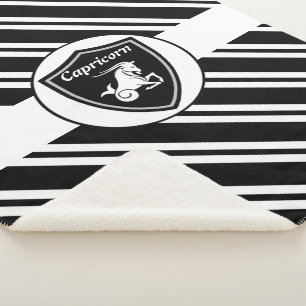 Capricorne symbole sherpa couverture
