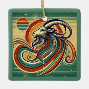 Capricorne Zodiac Ornement de Noël