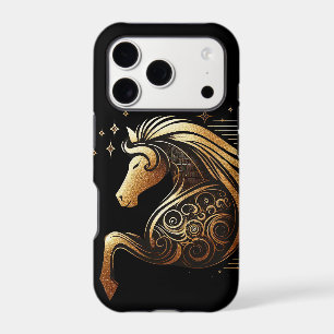 Capricorne Zodiaque Cheval en Or Astrologie