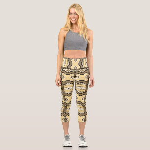 Capris, A multicolor trendy fabric pattern design Capri Leggings