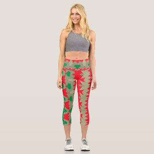 Capris, A multicolor trendy fabric pattern design Capri Leggings