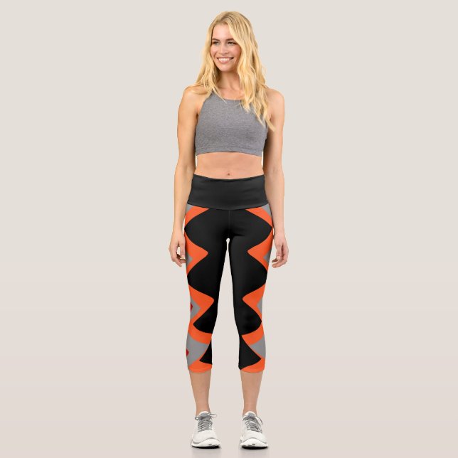 Capris leggings avec motif de zigzag (Recto)