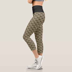 Capris mit hoher Taille