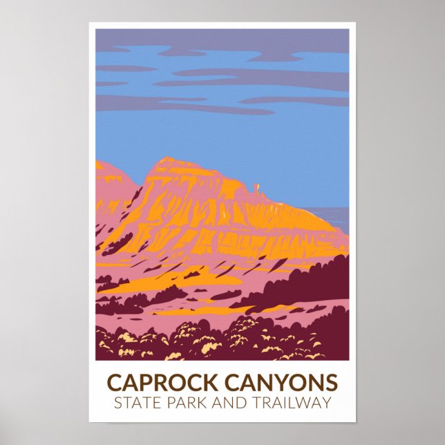 Caprock Canyons State Park and Trailway Texas  Poster (Front)