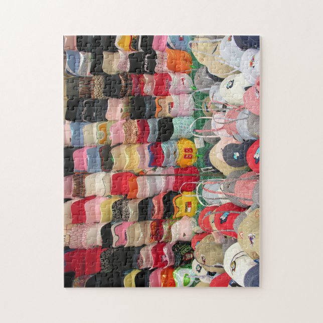 caps and hats eye catching jigsaw puzzle (Vertical)