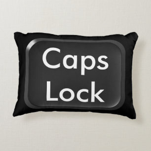 Caps-Lock Key Accent Pillow