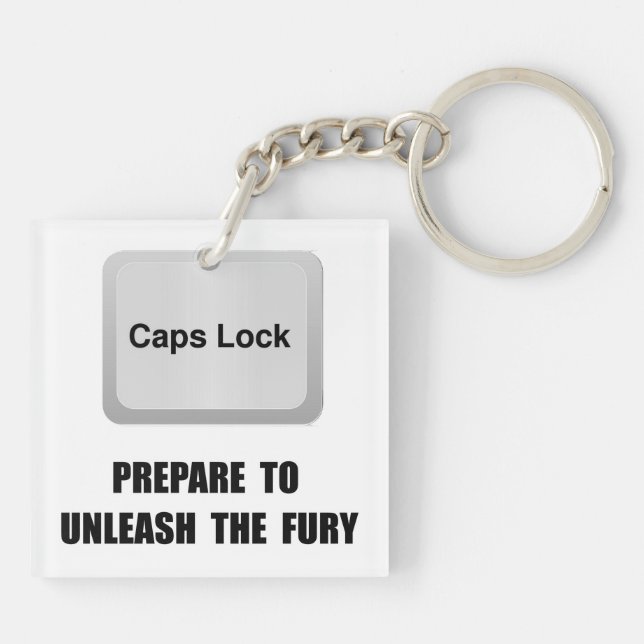 Caps Lock Keychain (Back)