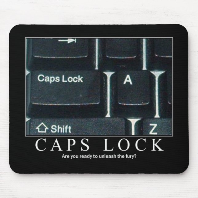 Caps Lock Mousepad (Front)