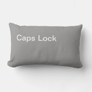 Caps Lock Pillow