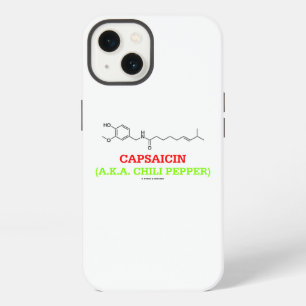 Capsaicin (A.K.A Chili Pepper) Chemical Molecule iPhone 13 Case
