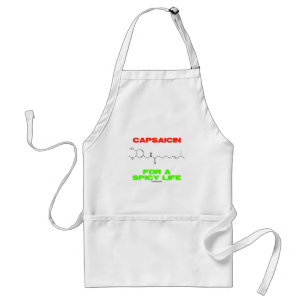 Capsaicin For A Spicy Life Chemical Structure Standard Apron