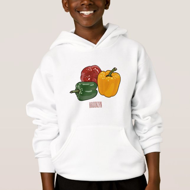 Capsicum cartoon illustration (Front)