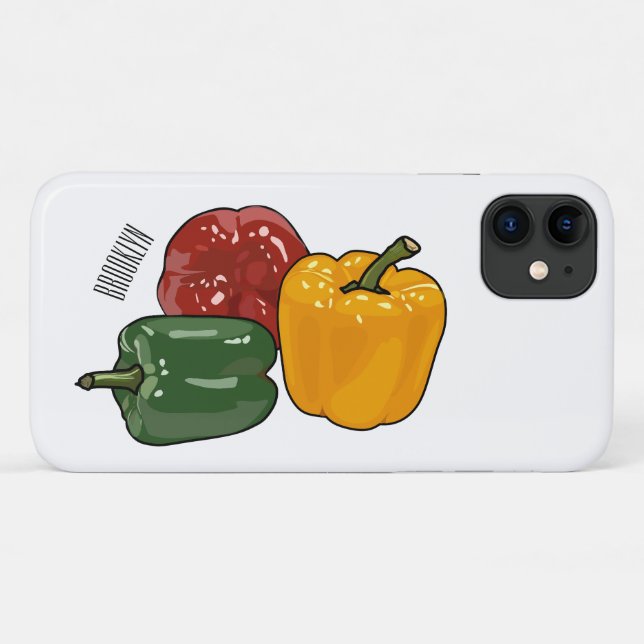 Capsicum cartoon illustration Case-Mate iPhone case (Back (Horizontal))