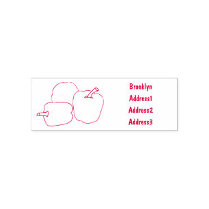 Capsicum cartoon illustration self-inking stamp