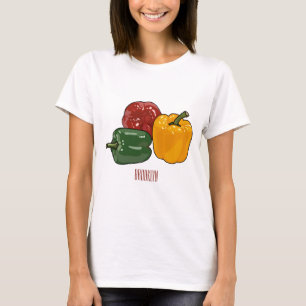 Capsicum cartoon illustration T-Shirt