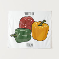 Capsicum cartoon illustration
