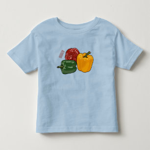 Capsicum cartoon illustration toddler t-shirt