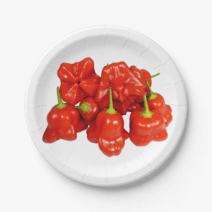 Capsicum Chinense Chilli Paper Plates