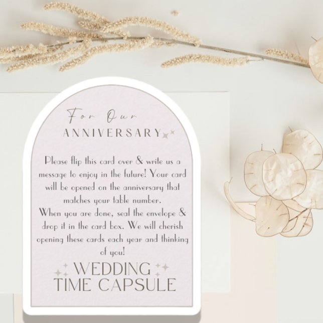 Capsule de temps Mariage de la carte conseil plat  (Créateur téléchargé)