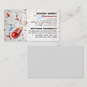Capsule Design, Pharmacy, Pharmacists Business Card