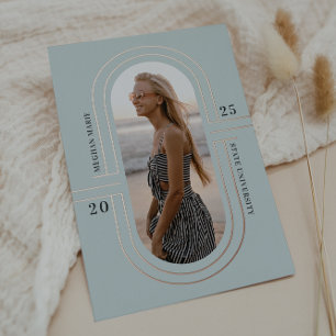 Capsule temps   Moderne Faire-part de graduation F