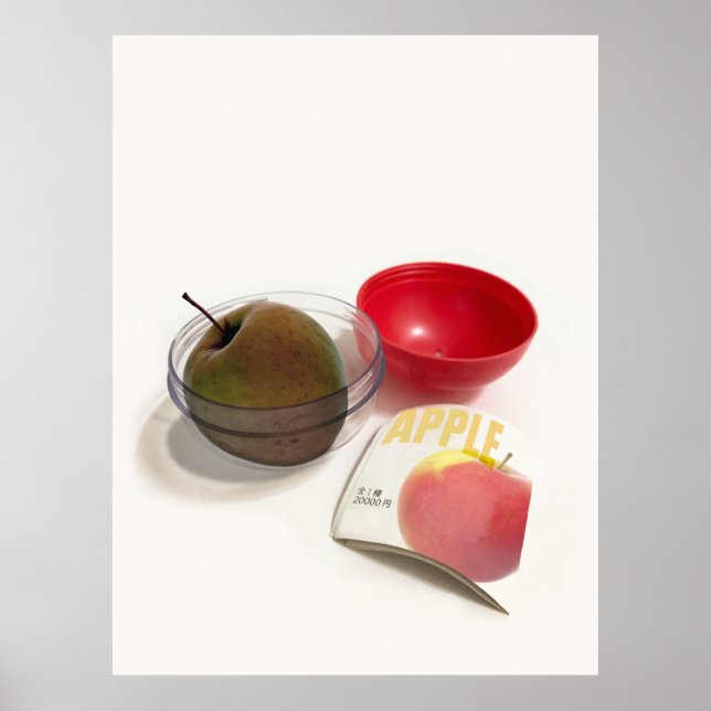 Capsule Toy Apple Food Price Consumerism Poster (Front)