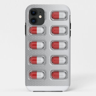 Capsules in blister pack iPhone 11 case