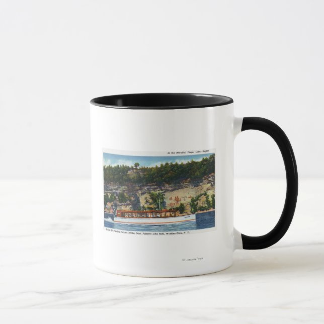 Capt. Palmers Lake Ride Stroller IV Boat Scene Mug (Right)