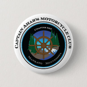 Captain Ahab's Motorcycle Club 2 Inch Round Button