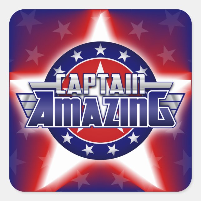 Captain Amazing Sticker (Front)