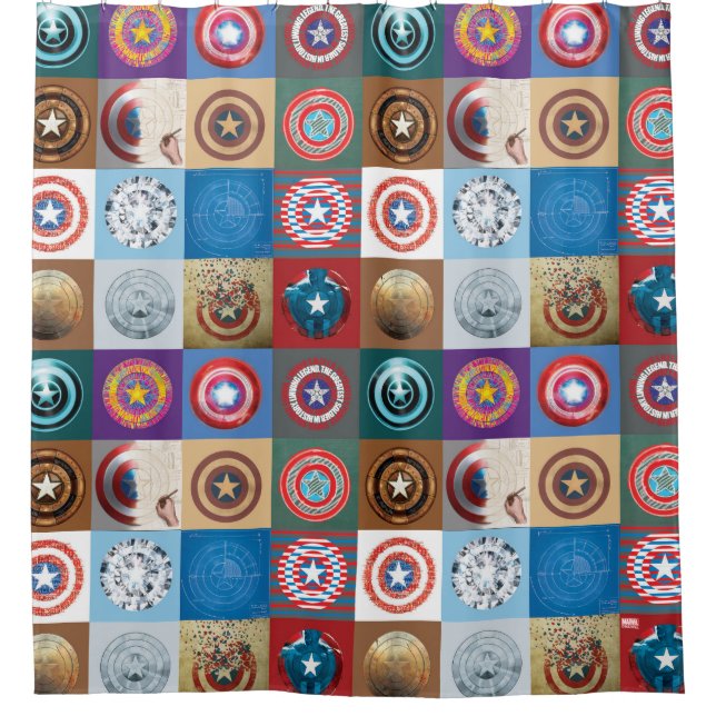 Captain America 75th Anniversary Shield Patchwork (Front)