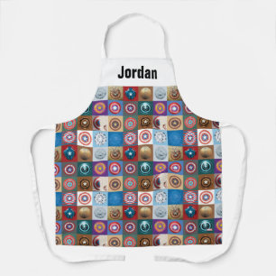 Captain America 75th Anniversary Shield Patchwork Apron