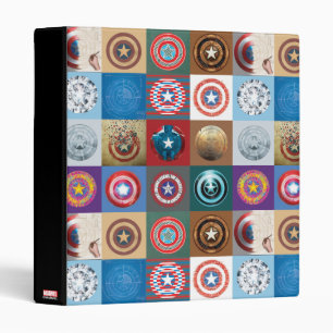 Captain America 75th Anniversary Shield Patchwork Binder