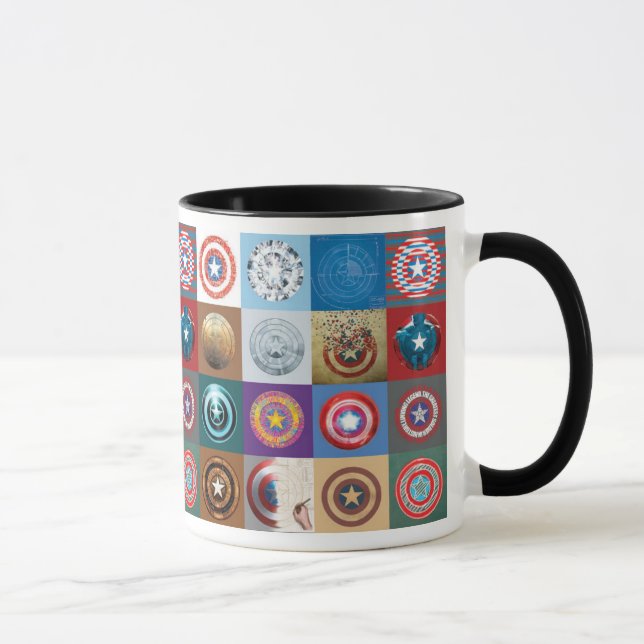 Captain America 75th Anniversary Shield Patchwork Mug (Right)