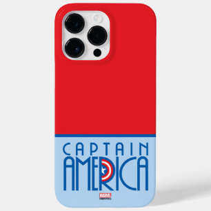 Captain America Art Deco Name Case-Mate iPhone 14 Pro Max Case
