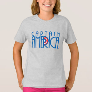 Captain America Art Deco Name T-Shirt