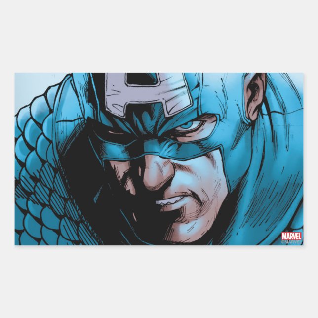 Captain America Avengers Comic Panel Sticker (Front)