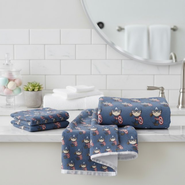 Captain America Bath Towel Set (Creator Uploaded)
