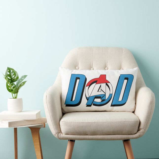 Captain America Dad Lumbar Pillow (Chair)