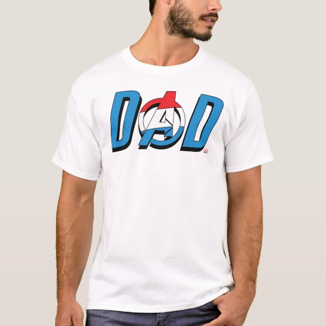 Captain America Dad T-Shirt (Front)
