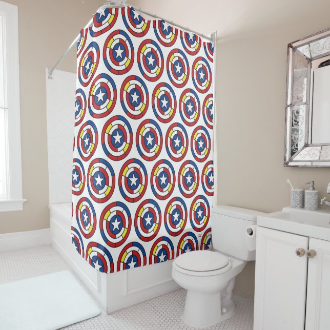 Captain America De Stijl Abstract Shield (In Situ)
