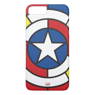 Captain America De Stijl Abstract Shield Case-Mate iPhone Case