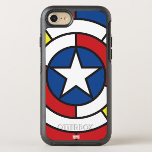 Captain America De Stijl Abstract Shield OtterBox Symmetry iPhone 8/7 Case