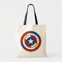 Captain America De Stijl Abstract Shield
