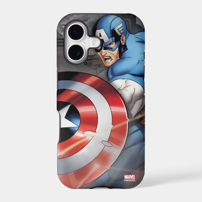 Captain America Deflecting Attack (Back)