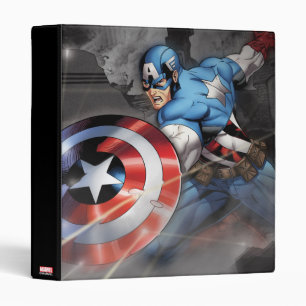 Captain America Deflecting Attack Binder