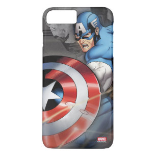 Captain America Deflecting Attack Case-Mate iPhone Case