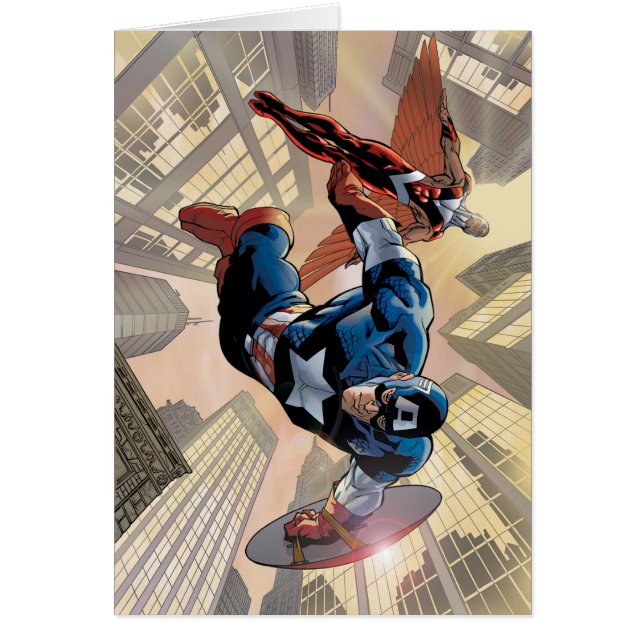 Captain America & Falcon Comic Panel (Front)