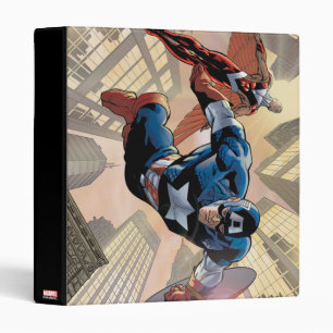 Captain America & Falcon Comic Panel Binder