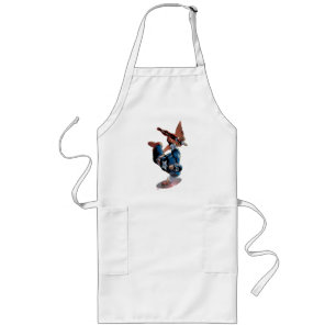 Captain America & Falcon Comic Panel Long Apron
